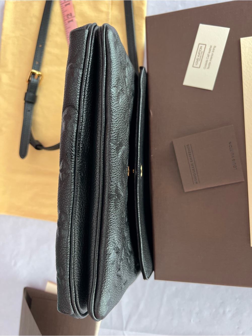 Louis Vuitton Black Monogram Empreinte Crossbody Shoulder Bag - Picture 14 of 16